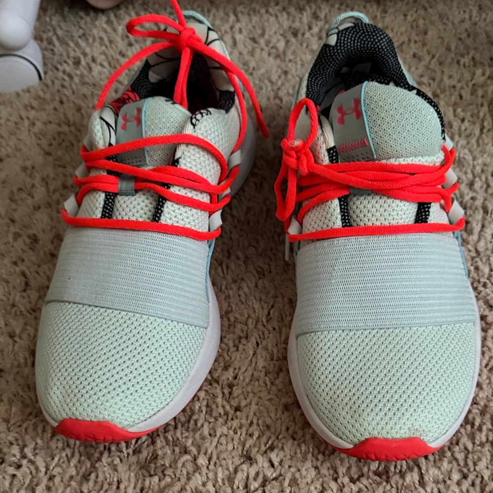 Under Armour Women Sneakers - Mint and Coral